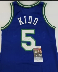 Jason Kidd AUTO SIGNED Dallas Mavericks Champion Jersey- JSA COA ROY INSCRIP - Picture 1 of 6