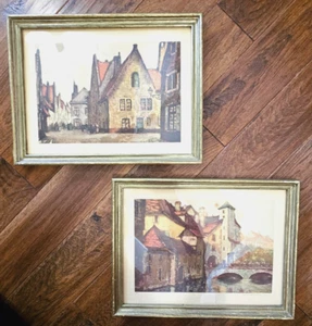 2 Vtg 40's Impressionistic Signed & N0 301, 304 After V. Chatillon & A Van Neste - Picture 1 of 16