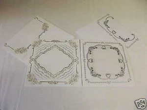 Embossing Cards with Envelopes , Gold and Silver Pack ' A ' - Picture 1 of 1