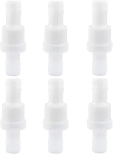 1/2" One Way Inline Check Valve 2 Pcs, Non Return Ozone Resistance PVDF Plastic - Picture 1 of 12