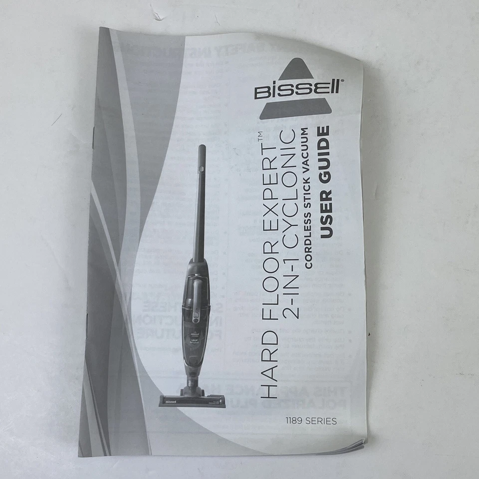 Bissell 1189 Series Manual Hard Floor Expert 2-IN-1 Cyclonic Cordless Vacuum - Image 1 of 3