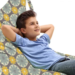 Garten Spielzeugtasche Sitzsack Blumen in Kreisrahmen - Bild 1 von 5