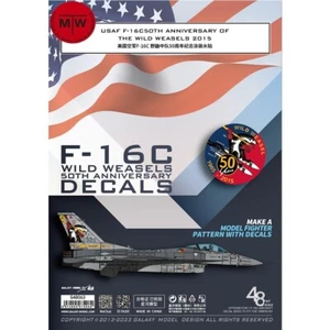 Galaxy G48063 1/48 F-16C Wild Weasels 50th Anniversary Decals for Tamiya 61106 - Picture 1 of 5