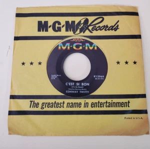 Conway Twitty C'EST SI BON (ROCK N ROLL 45) #12969 PLAYS VG++ NO NOISE! - Picture 1 of 5