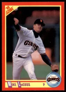 1990 Score #253 Mike LaCoss - Picture 1 of 2
