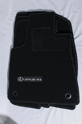 Lexus RX350 PT206-48161-XX Black Carpet Floor Mats OEM Original 4 Pc Set - Image 1 of 4