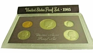 1985-S United States Mint PROOF COIN Set of 5 in Case w/ Kennedy 50¢ - Picture 1 of 3