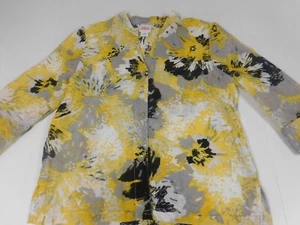 Ruby Rd Womens Blouse 10 yellow button down Favorites - Picture 1 of 10