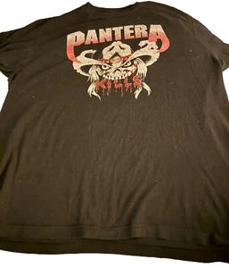 Camiseta vintage de concierto de la gira de verano de 1990 Pantera talla XL. Tiene 7 agujeros pequeños - Imagen 1 de 9