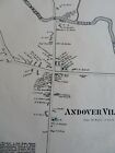 Andover Village Maine comté d'Oxford 1880 demi-penny détails des cartes du centre-ville noms