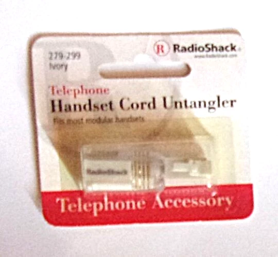 Radio Shack #279-299 Telephone Handset Cord Untangler - IVORY  NEW - Image 1 of 1