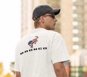T-shirt logo Ford Bronco Ford Motor Company Crest maglietta appassionato di auto S-2XL - Foto 1 di 2