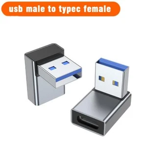 USB3.0 Adapter 90Degree Male to Female Combo Vertical L Angle Down Up & ❁UK - Photo 1/11