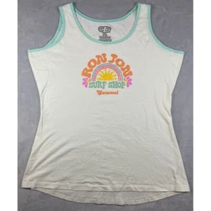 Ron Jon Surf Shop Mens White / Pastel Cozumel Tank Top T Shirt - Picture 1 of 6