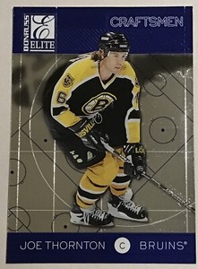 1997-98 JOE THORNTON DONRUSS ELITE CRAFTSMEN NUMBERED INSERT #24 BRUINS #/2500