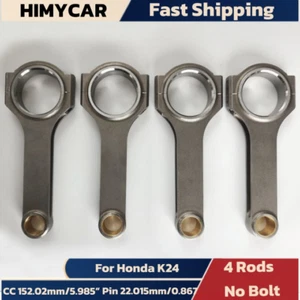 HONDA/ACURA SCAT H-beam aste di collegamento forgiate per K24A2 K24A K24A4-senza bullone - Foto 1 di 5