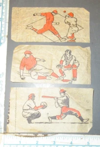 Jitterprint Antique Iron Transfer Decal 1930s-40s Baseball Lot Very Rare - Picture 1 of 1