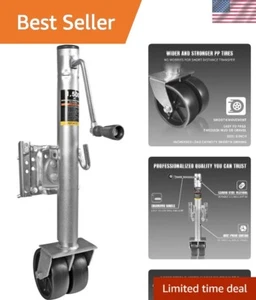 Corrosion-Resistant 1,500 lb Trailer Jack with Smooth Crank and Bolt-On Hardware - Picture 1 of 9
