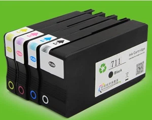 4pcs/set For HP711compatible Ink Cartridge for HP Designjet T120 T520 - Imagen 1 de 5