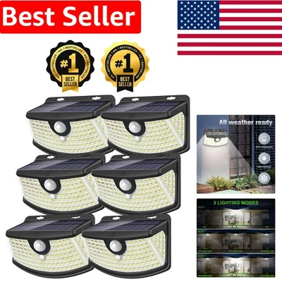 Solar Motion Lights - 120 LEDs, 800 Lumen Brightness, Waterproof 6-Pack - Image 1 of 4