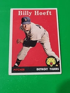 BILLY HOEFT 1958 Topps #13 Detroit Tigers - Picture 1 of 10