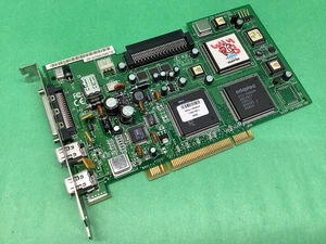 ADAPTEC AHA-8945CP 1394 Firewire and SCSI PCI Controller Input CARD UNTESTED - Picture 1 of 7