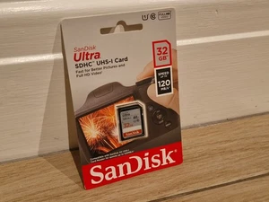 SANDISK 32 GB SD CARD - Ultra SDHC UHS-1 Class 10 1 Memory Card for Cameras etc - Picture 1 of 4
