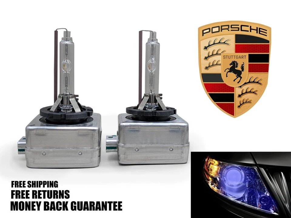 10000K 深蓝色 HID 氙灯灯泡 适用于 PORSCHE 718 CAYMAN 2017-2024 x2 — 第 1/1 张图片