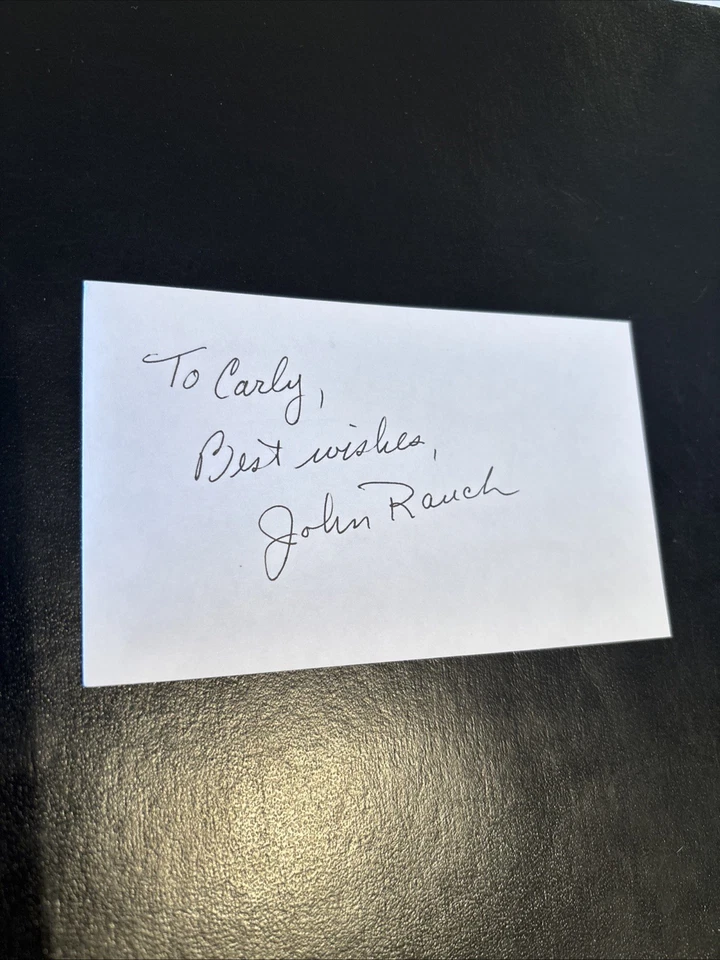 John Rauch (Georgia CFBHOF QB) ‘50 NY Yankees FB, Raiders, Bills &CFL  Hd C D.08 - Image 1 of 1