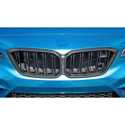 Real Carbon Fiber Front Bumper Grille Grill for BMW M2C F87 2019-2021 - Image 1 of 4