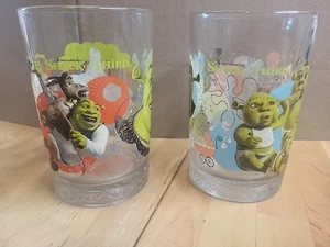 2x McDonald’s Shrek The Third Trinkbecher Glas 2007 SCHÖNER ZUSTAND AAA - Bild 1 von 10