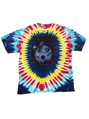 Y2K 1989 Jimi Hendrix Experience Band Tie Die T-Shirt Rainbow Size Xl Winterland - Image 1 of 4