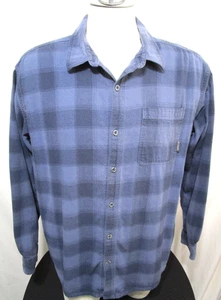 Columbia blau kariertes Flanell Langarm Hemd mit Knopfleiste Herren Gr. XL - Bild 1 von 8