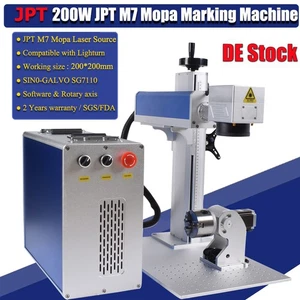 【AT DE】200W JPT M7 Mopa Fiber Laser Color Marking Machine Compatible Lightburn - Picture 1 of 13