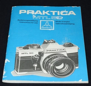 Praktica MTL 50 Bedienungsanleitung in 4 Sprachen vintage Cult - Bild 1 von 3