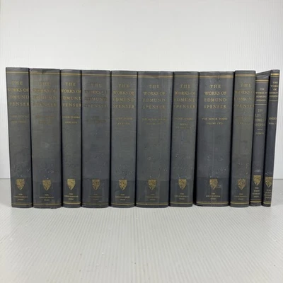 Works of Edmund Spenser Variorum Edition Faerie Queen Prose Poetry 11 Volumes - Image 1 of 4