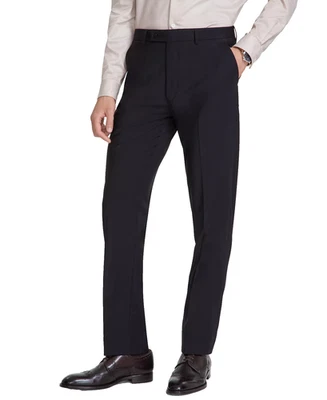 Pantalones de vestir Calvin Klein para hombre 33x30 negros calce ajustado mezcla de lana JACE NUEVOS SIN ETIQUETAS Foto 1 de 4