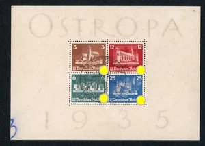 Reich alemán bloque número 3 sellado SoSt. Königsberg - Imagen 1 de 2