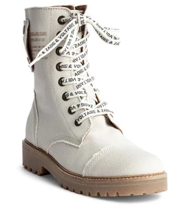 BOTAS DE COMBATE ZADIG & VOLTAIRE MUJER JOE LONA 39 NUEVAS - Imagen 1 de 11