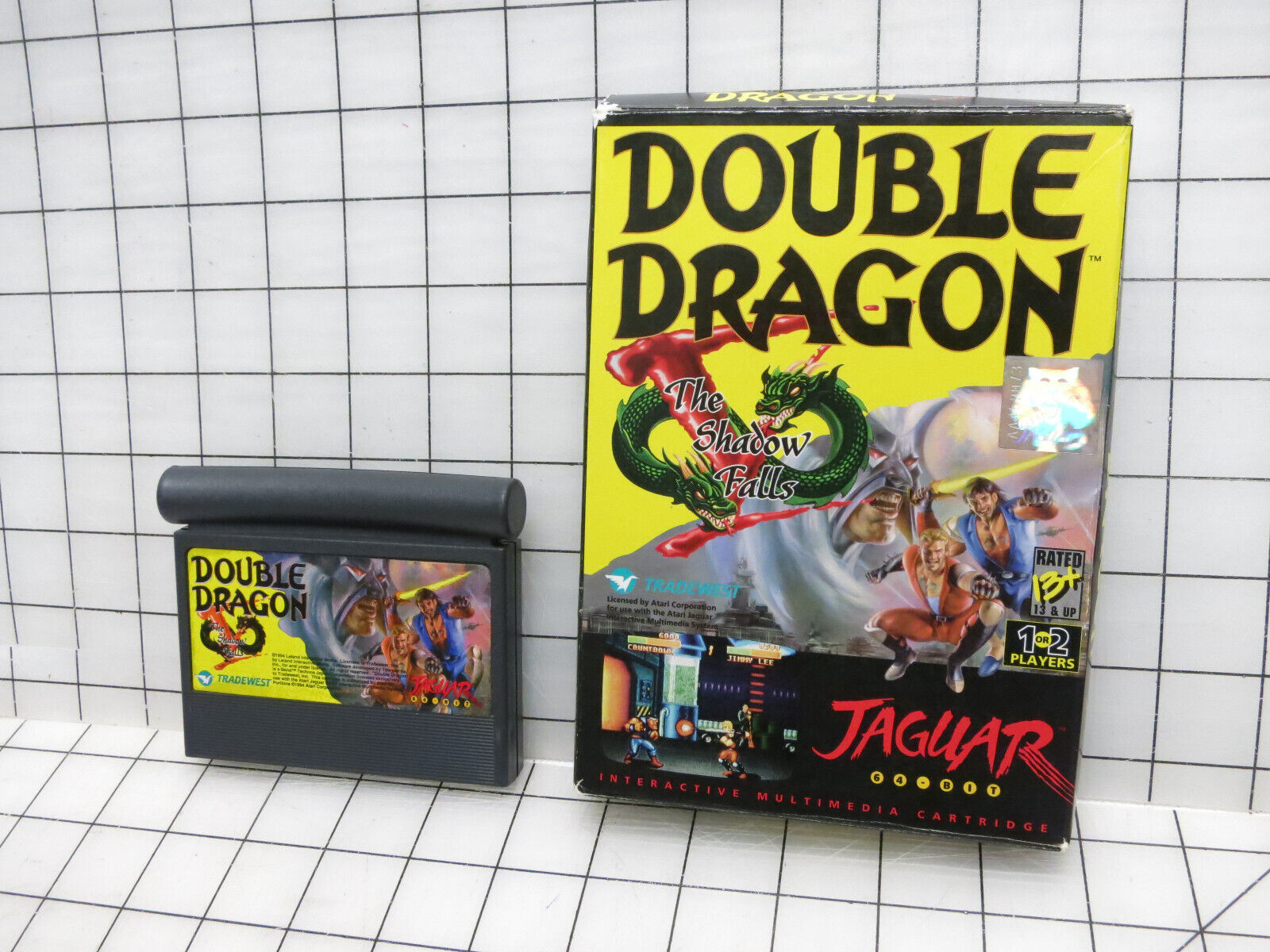 Double Dragon V: The Shadow Falls Video Game for Atari Jaguar with Original Box