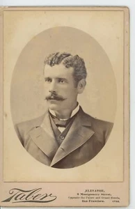 Tarjeta de gabinete Man with Bigote - Taber San Francisco 4X6 - Imagen 1 de 2