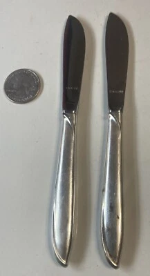 "Cuchillo de cena internacional de plata esterlina mango de plata hueco de 6 1/4"" de largo" Foto 1 de 3