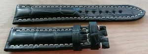 BREITLING NAVITIMER CINTURINO WATCH STRAP mm.20/18 GENUINE CROCODILE - Picture 1 of 6