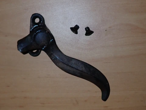 Antique Window Casement Latch Lock - Cast? Steel? - 4.75" Cover