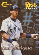 1997 Circa Baseball Rave Reviews #11 Alex Rodriguez Seattle Mariners