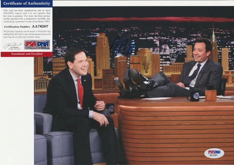 Marco Rubio Senator FL 2016 Signed Autograph 8x10 Photo PSA/DNA COA #13 Cover
