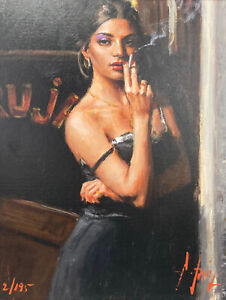 At the Door VII -  Limited Edition Signed Print by Fabian Perez