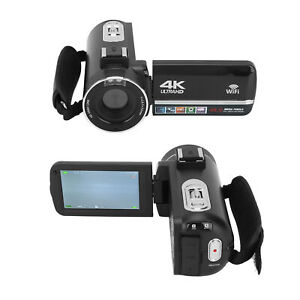 4K Video Camera With Remote Control Microphone Lens Hood 18X Digital Zoom Di SD3