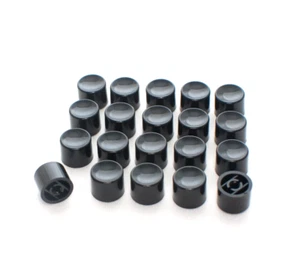 20 Drucktasterkappen TE Alco Schalter Druckknopfkappe C22 Serie schwarz C22004 1285068-1 - Bild 1 von 7