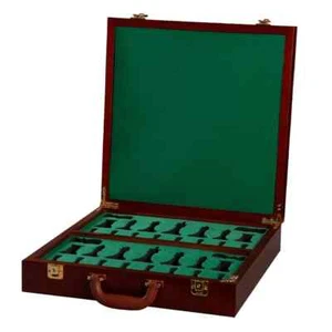 Fitted Briefcase Chess Box in Mahogany - No Logo - Bild 1 von 1